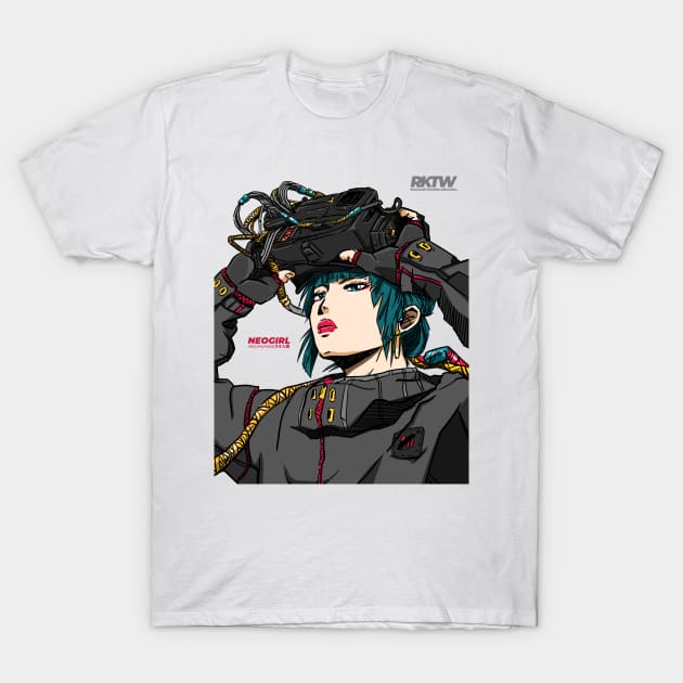 NEO-GIRL T-Shirt by Rockartworks